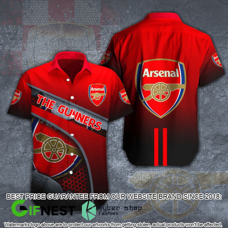 Arsenal FC The Gunners Hawaiian Shirt