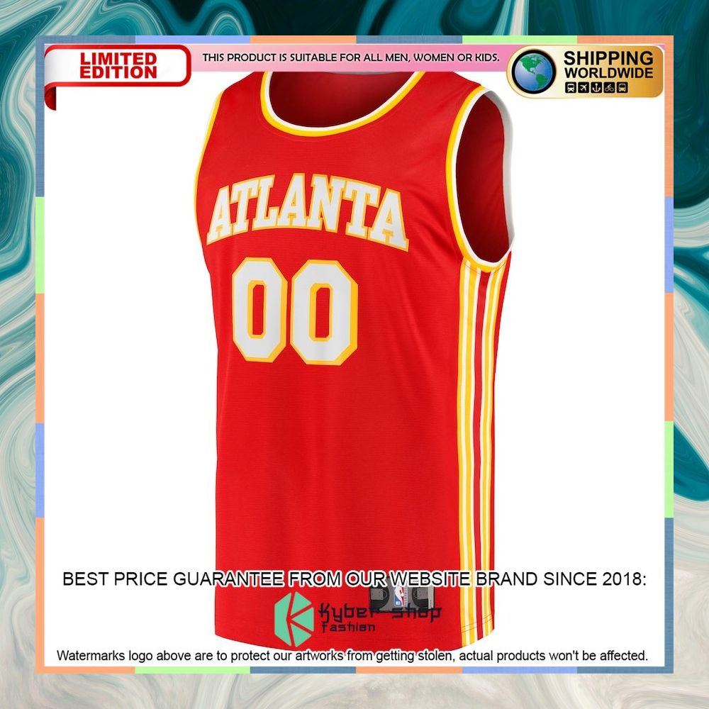 Atlanta Hawks 2020 Custom Red Basketball Jersey 5 Atlanta Hawks 2020 Custom Red Basketball Jersey word1