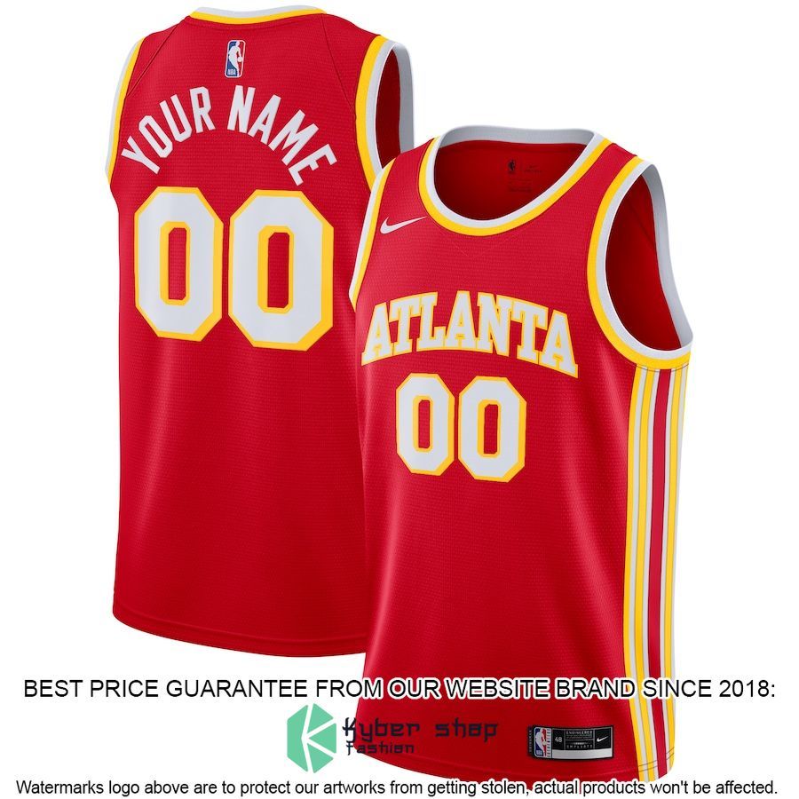 Atlanta Hawks Nike 2020-21 Custom Red Basketball Jersey