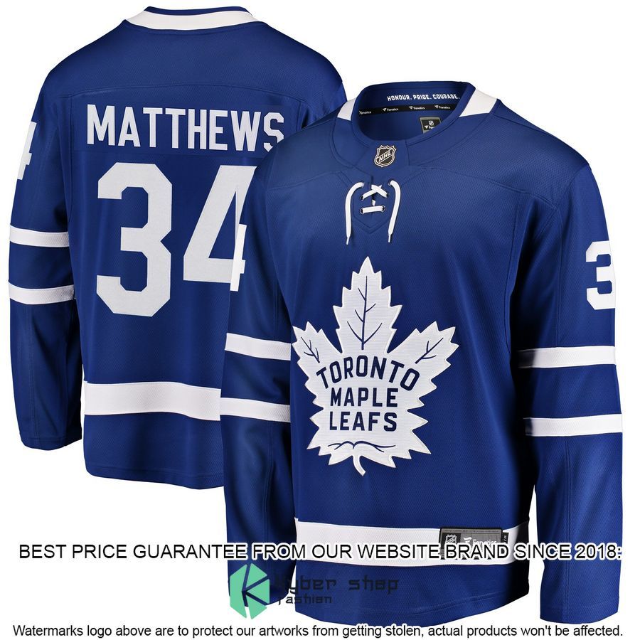 Auston Matthews Toronto Maple Leafs Breakaway Royal Hockey Jersey