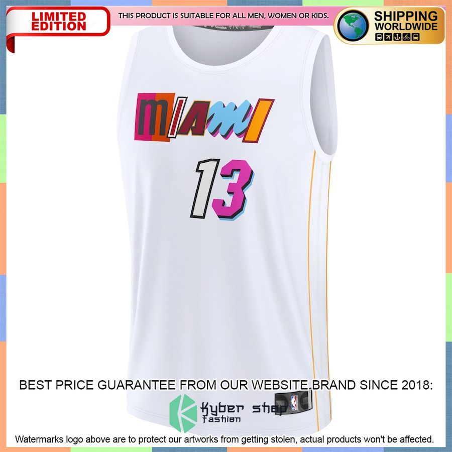 Bam Adebayo Miami Heat 2022-23 White Basketball Jersey