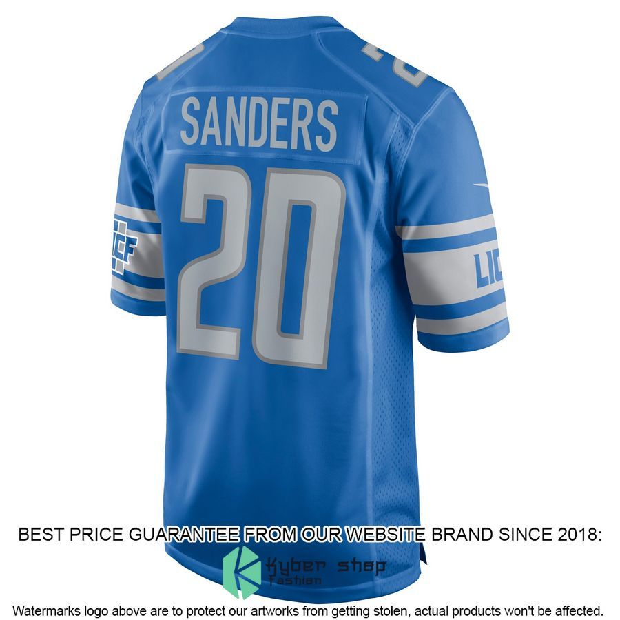 Barry Sanders Detroit Lions Football Retired Blue Football Jersey 3 Barry Sanders Detroit Lions Football Retired Blue Football Jersey word2