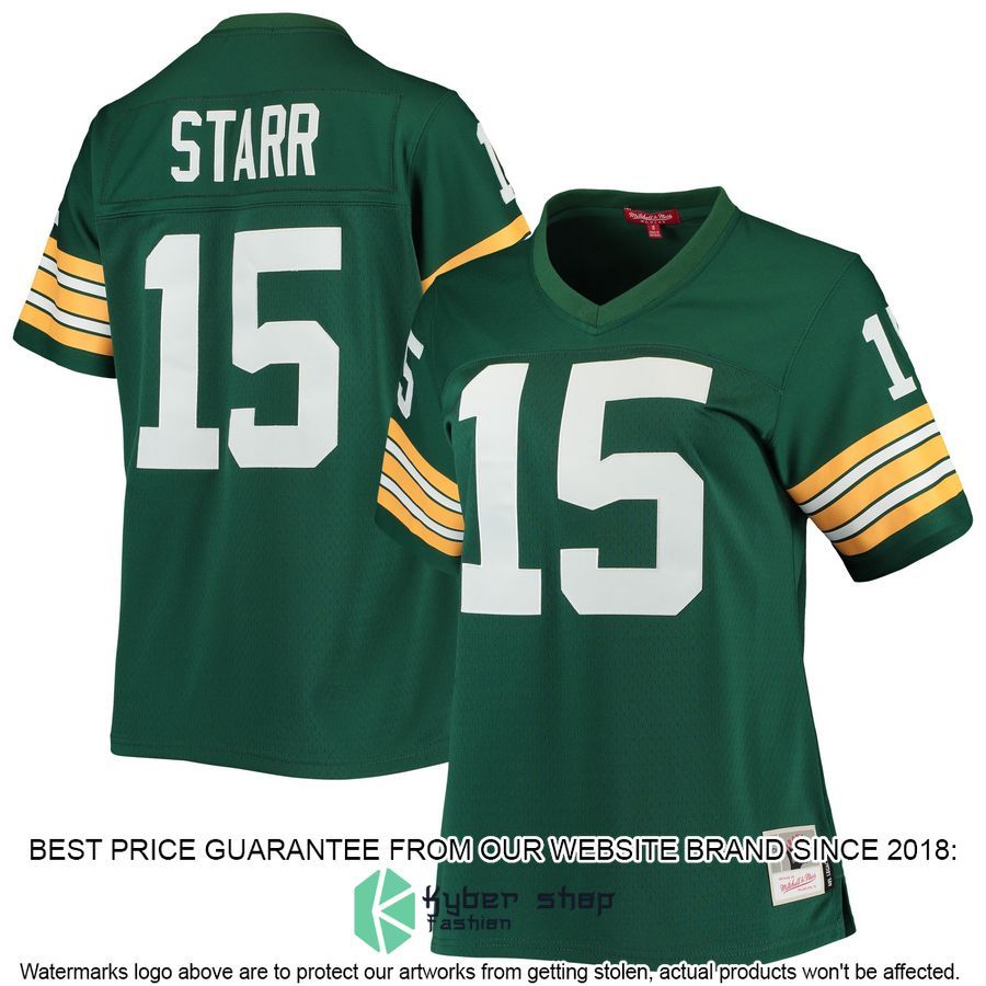 Bart Starr Green Bay Packers Mitchell & Ness Women's 1967 Legacy Replica Green Football Jersey