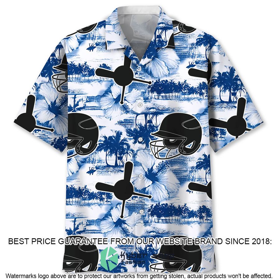 Baseball Blue Nature Hawaiian Shirt