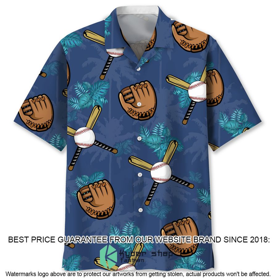 Baseball Tropical Hawaiian Shirt