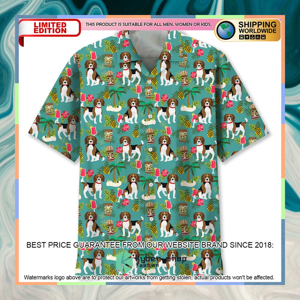 Beagle Beach Hawaiian Shirt 3 Beagle Beach Hawaiian Shirt word1