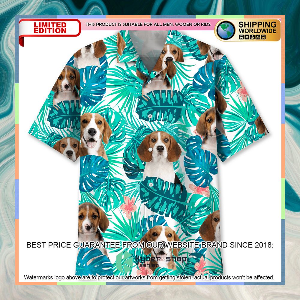 Beagle Tropical Hawaiian Shirt 3 Beagle Tropical Hawaiian Shirt word3
