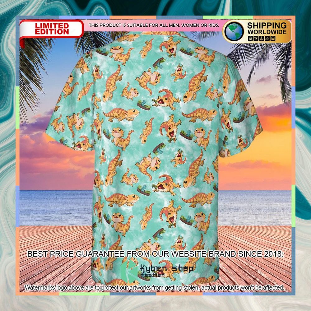 Bearded Dragon Pattern Hawaiian Shirt 7 Bearded Dragon Pattern Hawaiian Shirt word3
