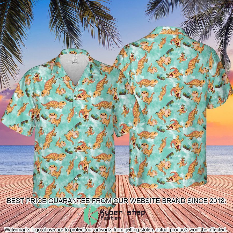 Bearded Dragon Pattern Hawaiian Shirt 4 Bearded Dragon Pattern Hawaiian Shirt word3