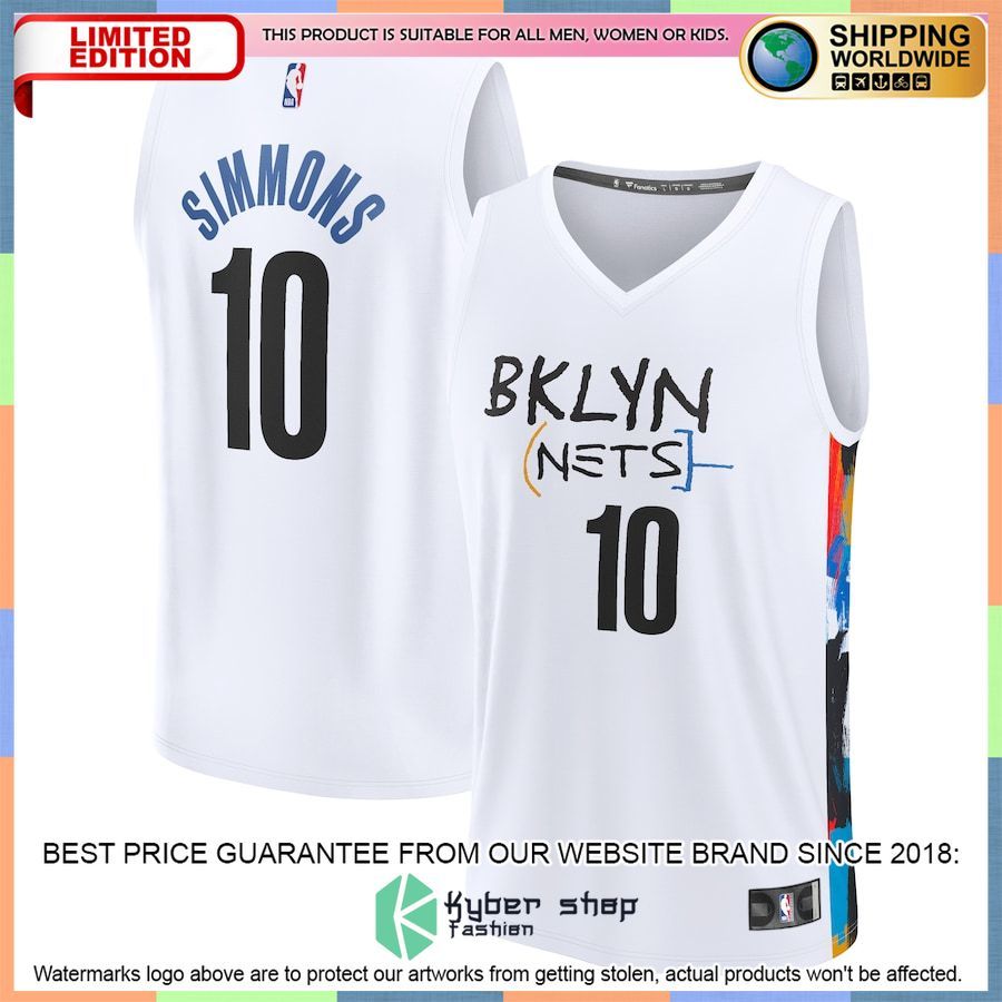 Ben Simmons Brooklyn Nets Youth 2022-23 White Basketball Jersey