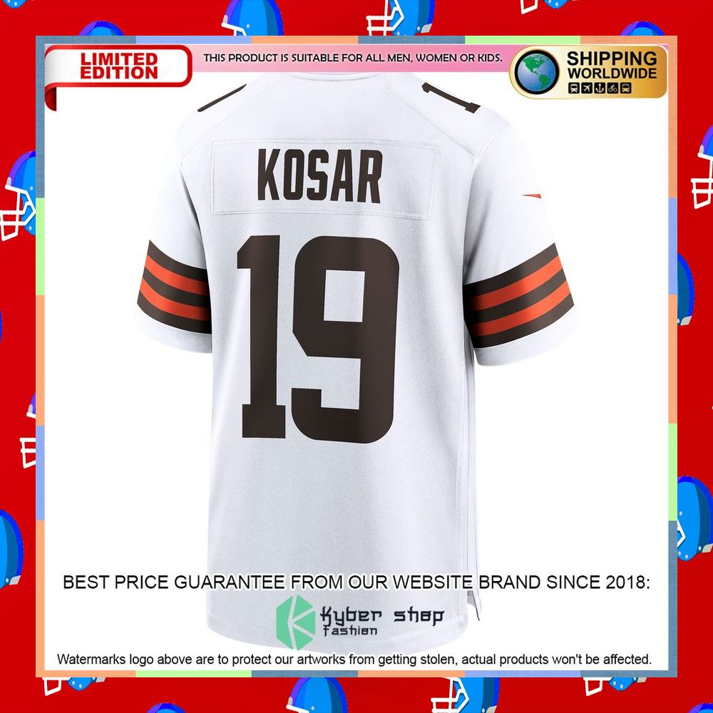 Bernie Kosar Cleveland Browns Retired White Football Jersey 8 Bernie Kosar Cleveland Browns Retired White Football Jersey word3