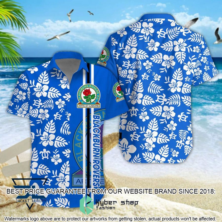 Blackburn Rovers Logo Hawaiian Shirt, Shorts