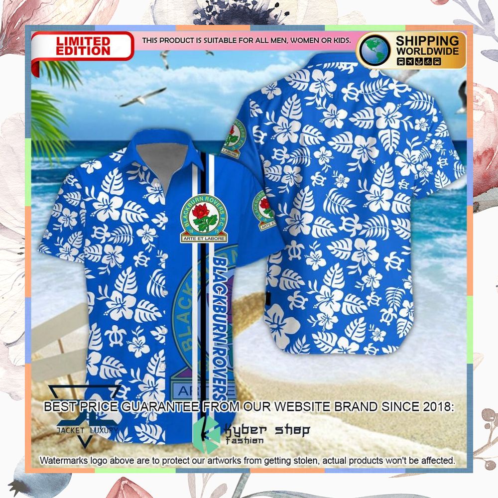 Blackburn Rovers Logo Hawaiian Shirt, Shorts 5 Blackburn Rovers Logo Hawaiian Shirt, Shorts word3