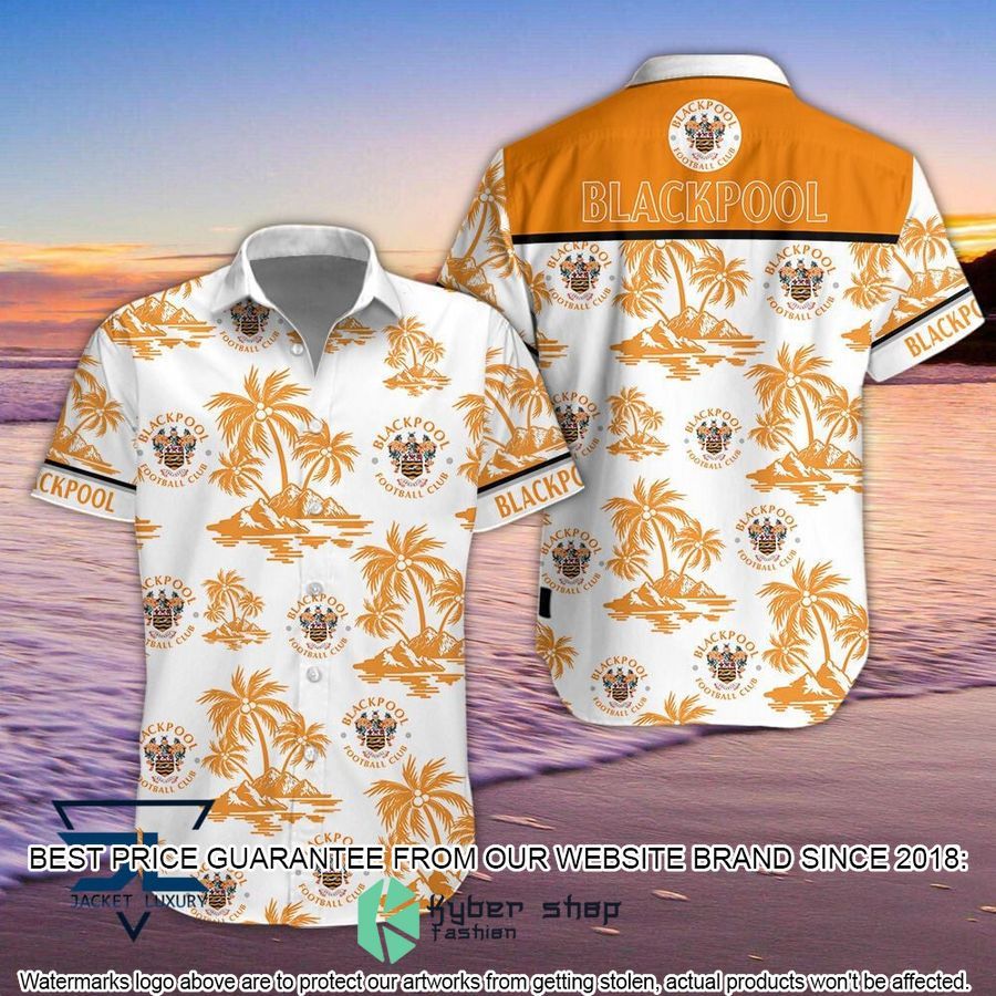 Blackpool F.C Palm Tree Hawaiian Shirt, Shorts
