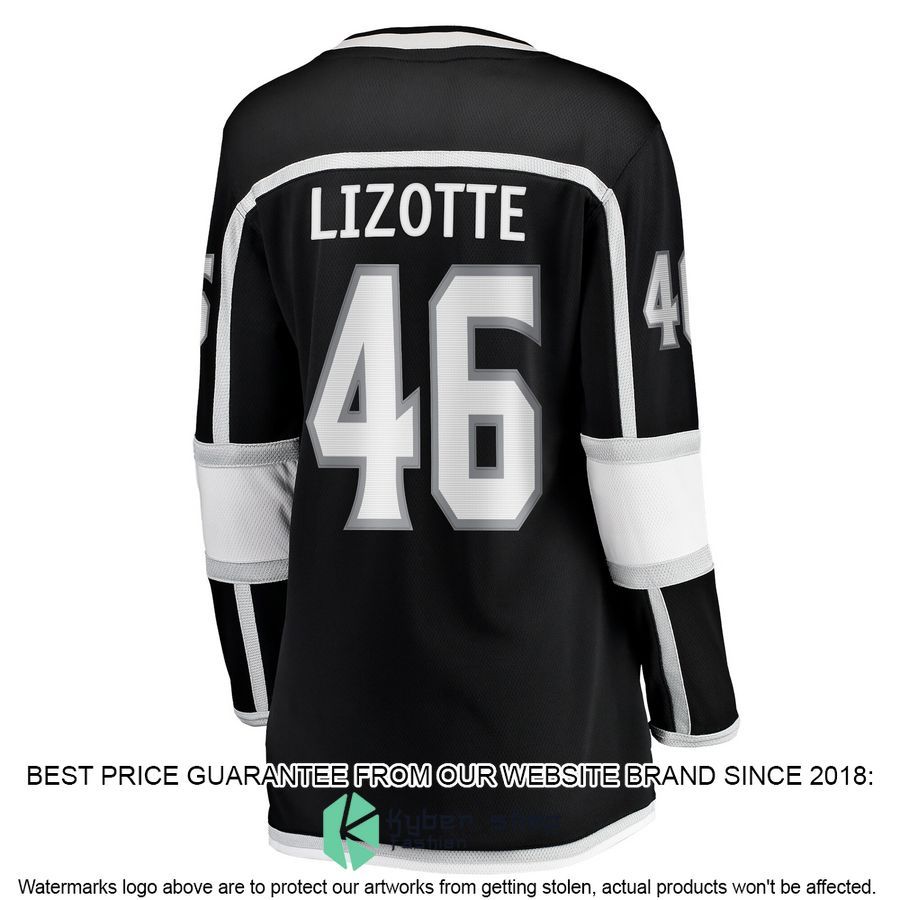 Blake Lizotte Los Angeles Kings Women's Black Hockey Jersey 3 Blake Lizotte Los Angeles Kings Women's Black Hockey Jersey word1