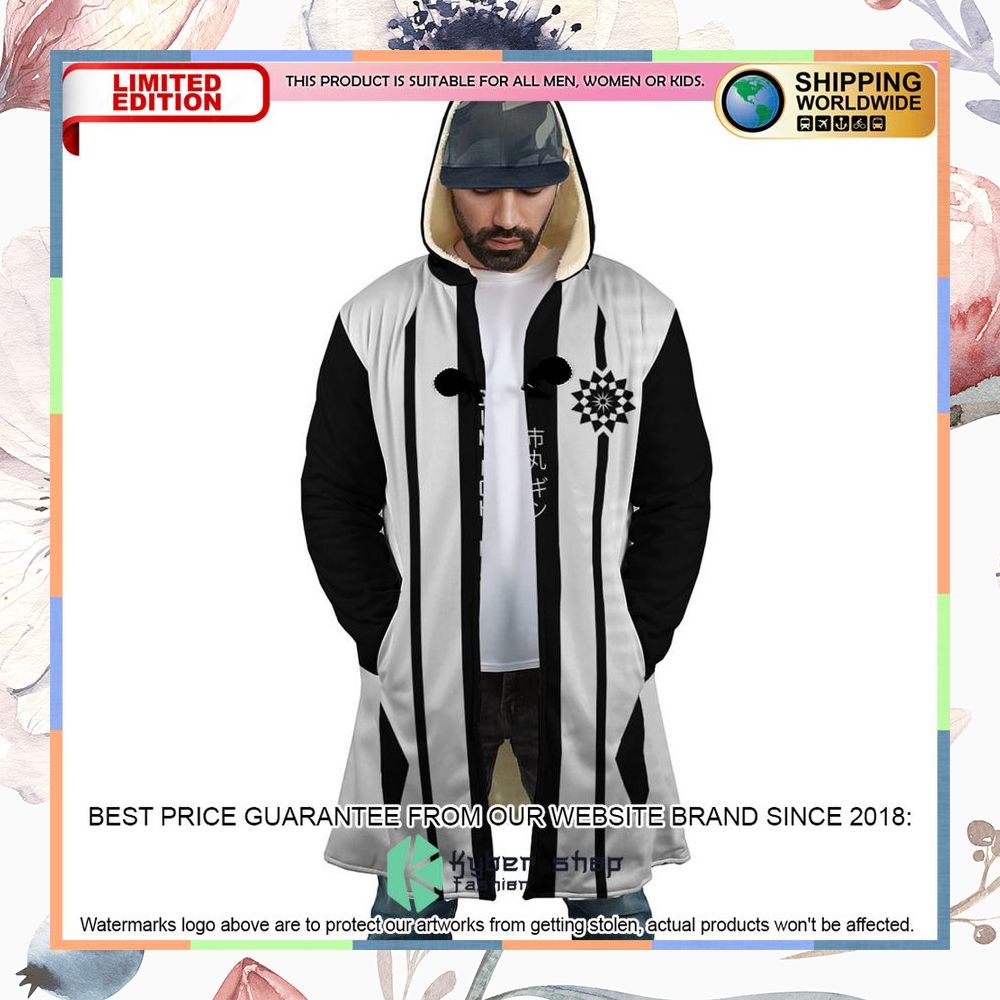 Bleach Gotei Thirteen Gin Ichimaru Captain Hooded Cloak 8 Bleach Gotei Thirteen Gin Ichimaru Captain Hooded Cloak word2