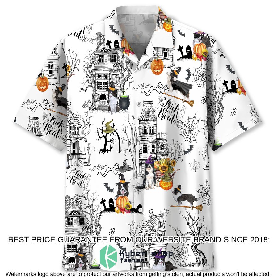 Border Collie Halloween Hawaiian Shirt