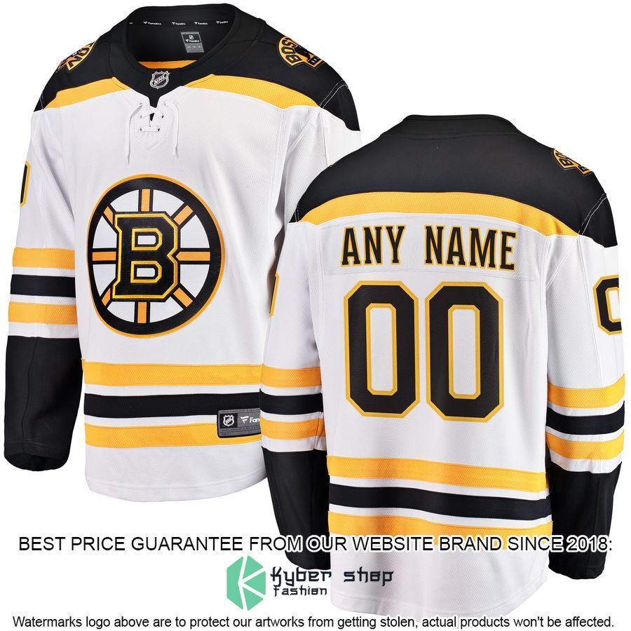 Boston Bruins Home Custom Black Hockey Jersey 5 Boston Bruins Home Custom Black Hockey Jersey word2
