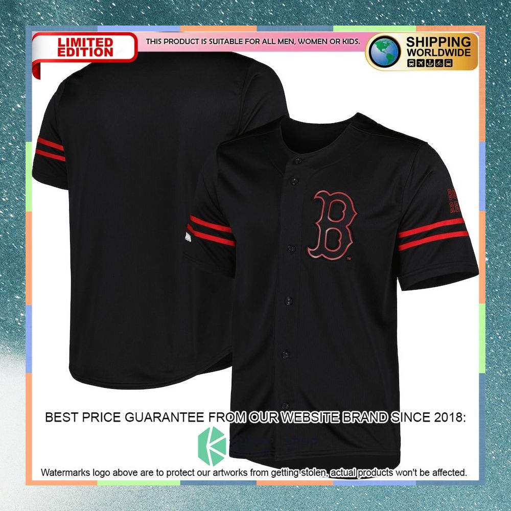 Boston Red Sox Stitches Team Fashion Black Baseball Jersey 4 Boston Red Sox Stitches Team Fashion Black Baseball Jersey word2