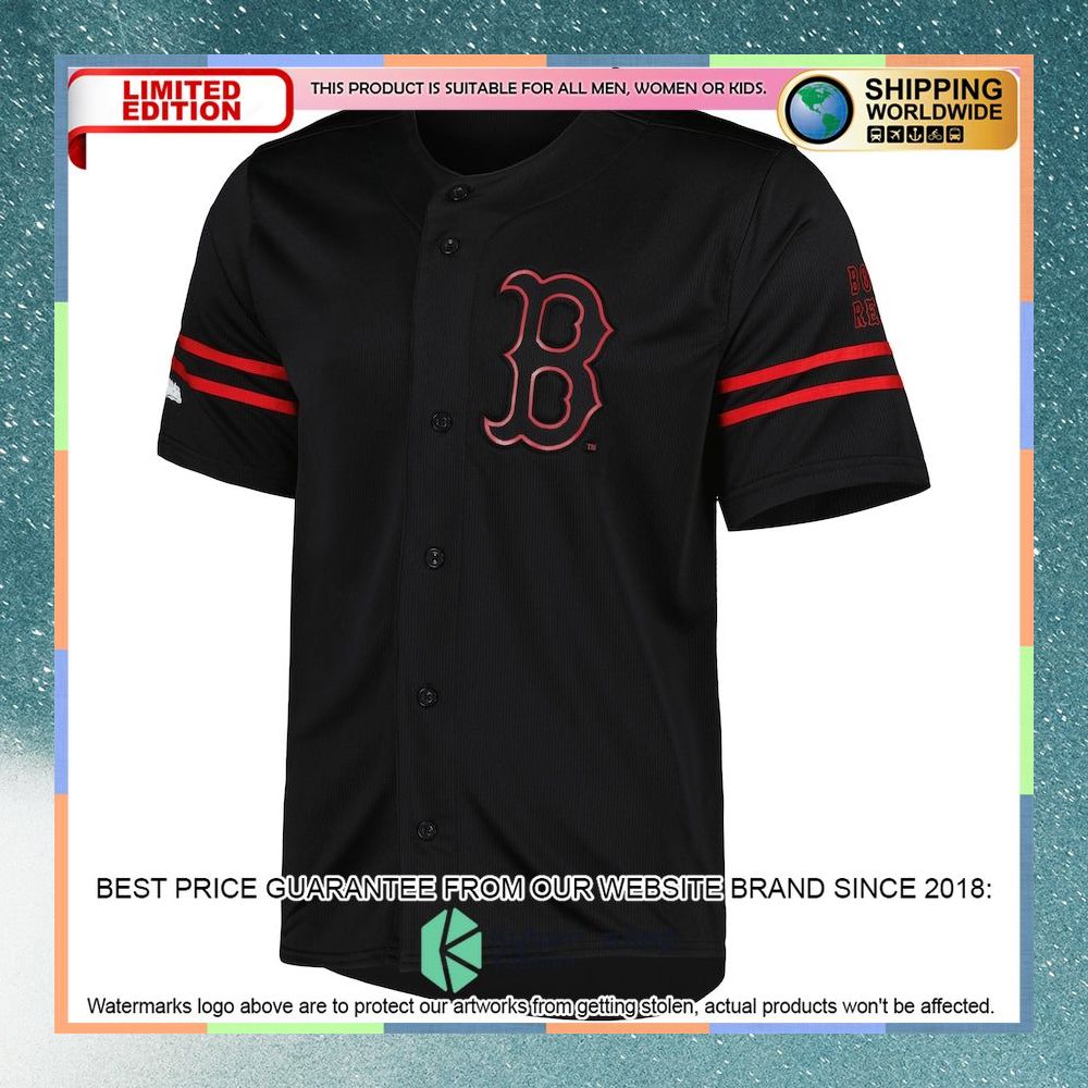 Boston Red Sox Stitches Team Fashion Black Baseball Jersey 5 Boston Red Sox Stitches Team Fashion Black Baseball Jersey word2