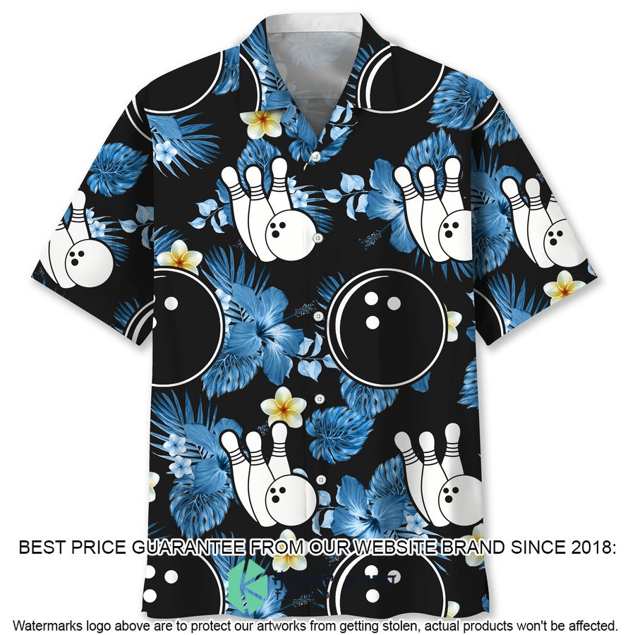 Bowling Nature Flowers Hawaiian Shirt