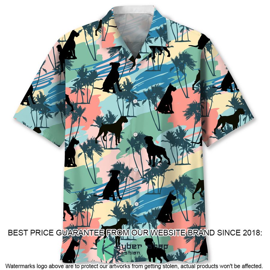 Boxer Coconut Palm Hawaiian Shirt