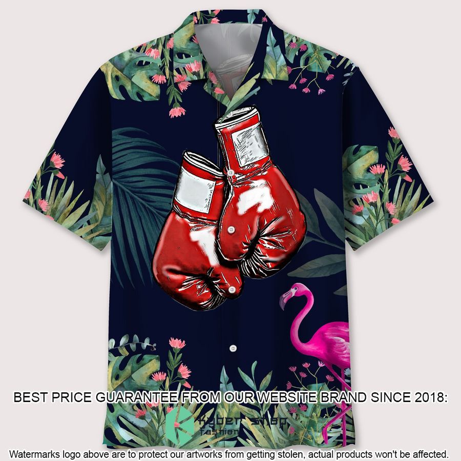 Boxing Tropical Leaf Hawaiian Shirt