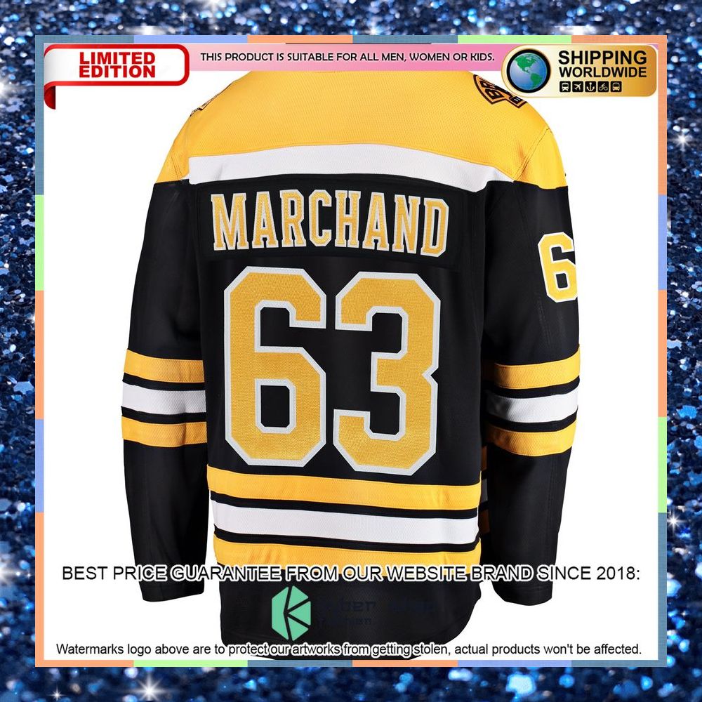Brad Marchand Boston Bruins Breakaway Black Hockey Jersey 8 Brad Marchand Boston Bruins Breakaway Black Hockey Jersey word2