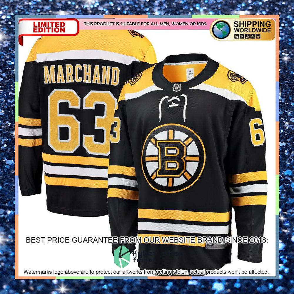 Brad Marchand Boston Bruins Breakaway Black Hockey Jersey 9 Brad Marchand Boston Bruins Breakaway Black Hockey Jersey word2