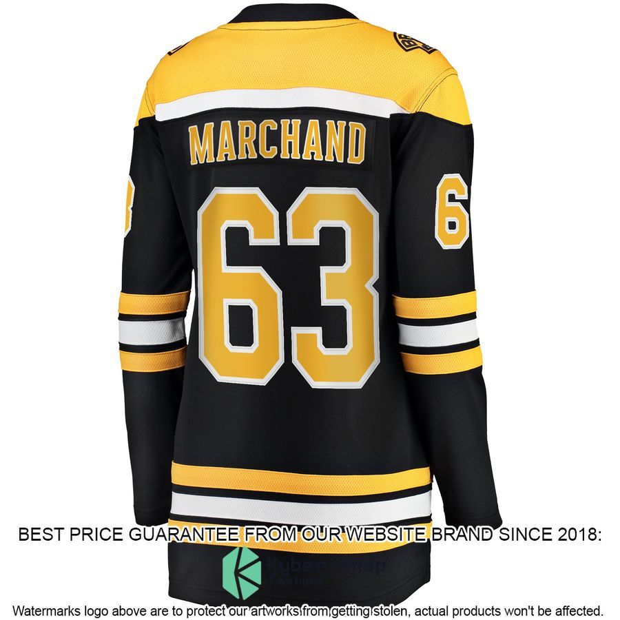 Brad Marchand Boston Bruins Women's Home Black Hockey Jersey 3 Brad Marchand Boston Bruins Women's Home Black Hockey Jersey word3