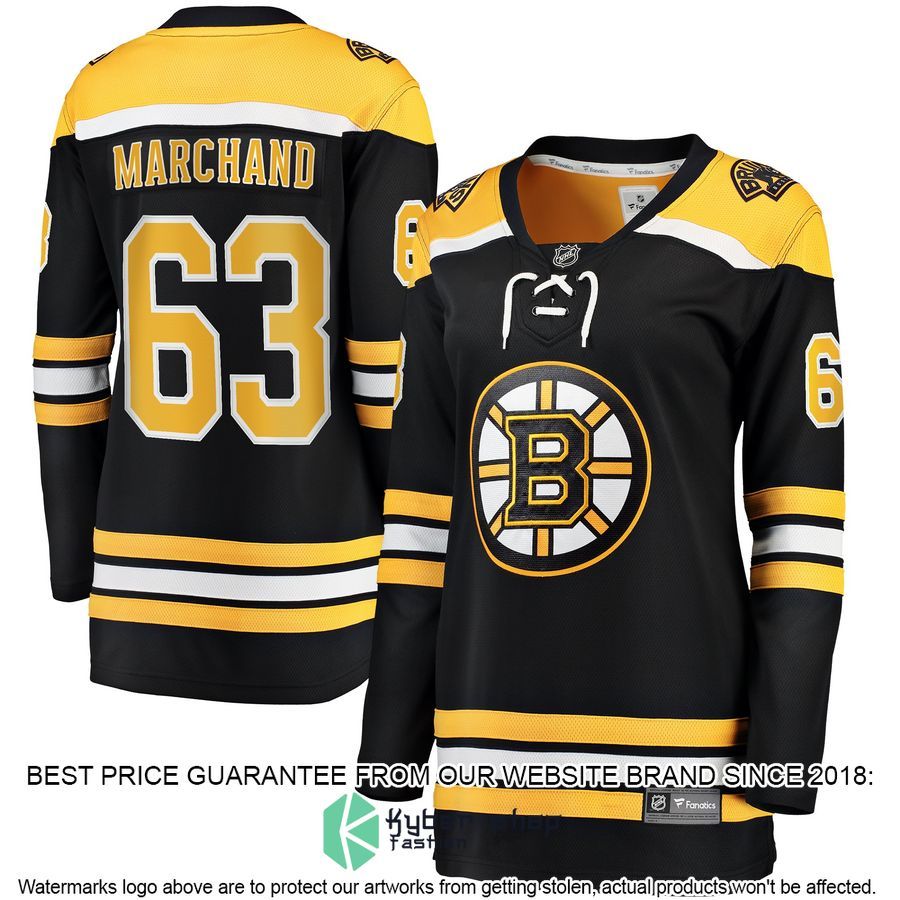 Brad Marchand Boston Bruins Women's Home Black Hockey Jersey 4 Brad Marchand Boston Bruins Women's Home Black Hockey Jersey word3
