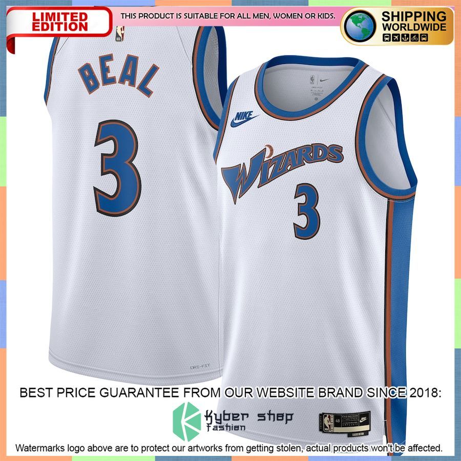 Bradley Beal Washington Wizards Nike 2022-23 White Basketball Jersey