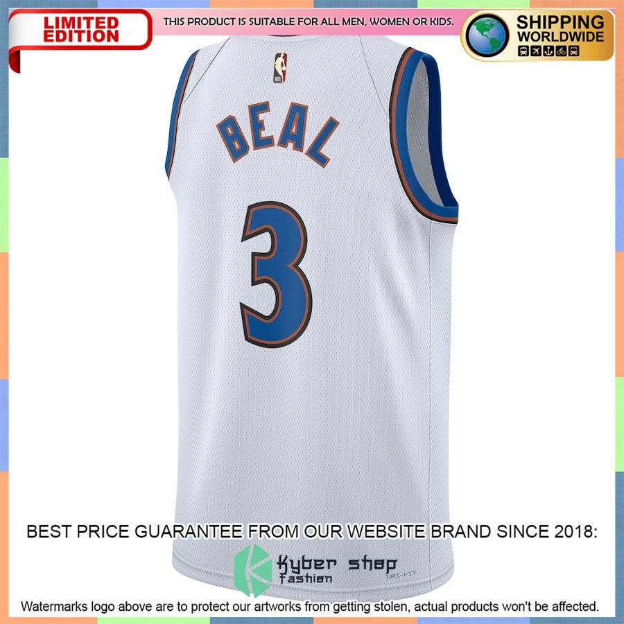 Bradley Beal Washington Wizards Nike 2022-23 White Basketball Jersey 3 Bradley Beal Washington Wizards Nike 2022-23 White Basketball Jersey word2