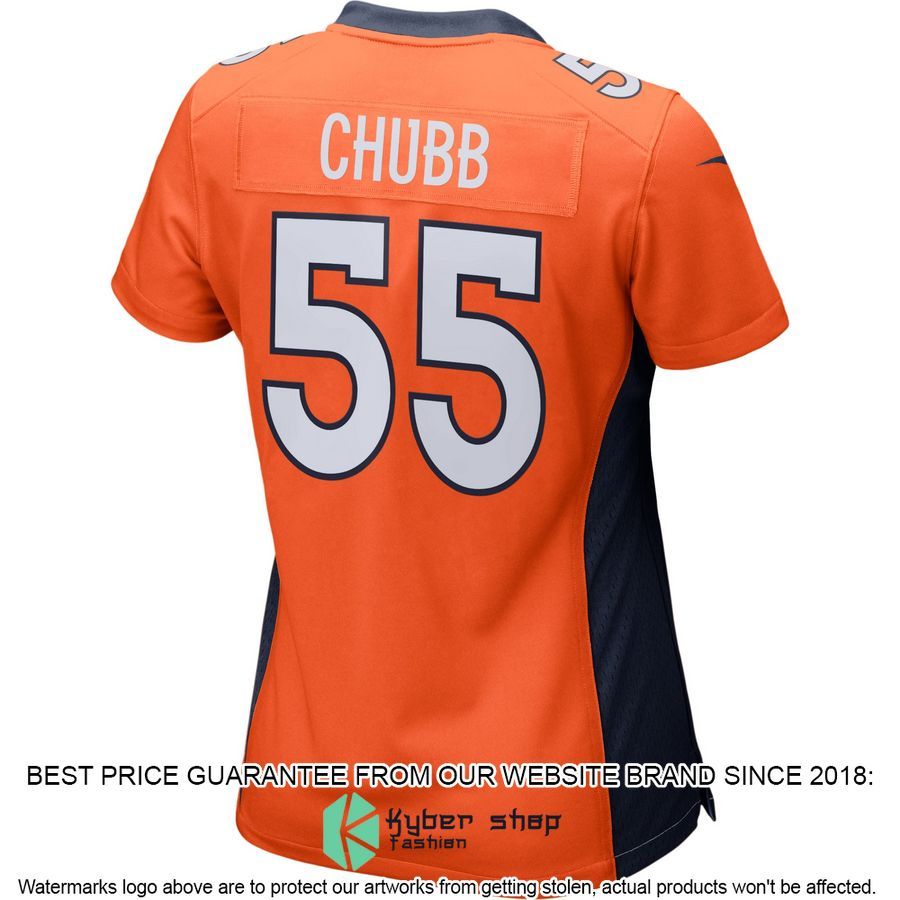 Bradley Chubb Denver Broncos Women's Orange Football Jersey 3 Bradley Chubb Denver Broncos Women's Orange Football Jersey word3