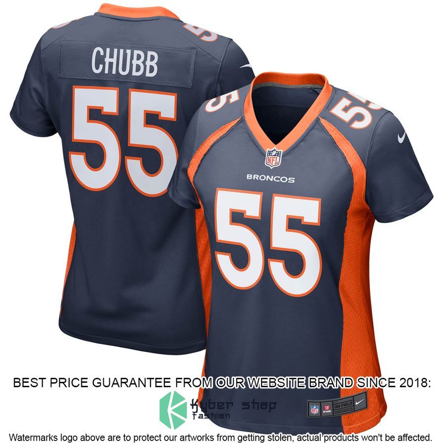 Bradley Chubb Denver Broncos Women's Orange Football Jersey 5 Bradley Chubb Denver Broncos Women's Orange Football Jersey word3