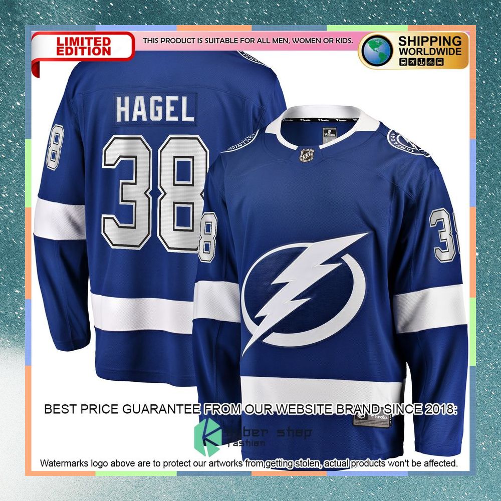 Brandon Hagel Tampa Bay Lightning Blue Hockey Jersey 8 Brandon Hagel Tampa Bay Lightning Blue Hockey Jersey word3