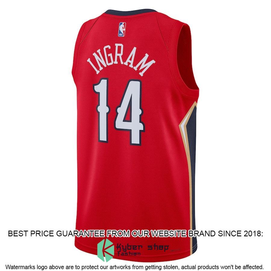 Brandon Ingram New Orleans Pelicans Jordan Brand 2022-23 Red Basketball Jersey 3 Brandon Ingram New Orleans Pelicans Jordan Brand 2022-23 Red Basketball Jersey word1