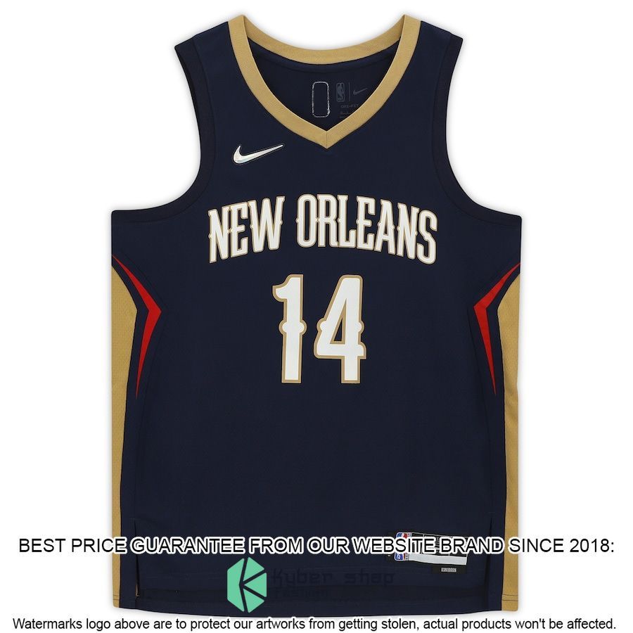 Brandon Ingram New Orleans Pelicans Nike Diamond Navy Basketball Jersey 3 Brandon Ingram New Orleans Pelicans Nike Diamond Navy Basketball Jersey word1