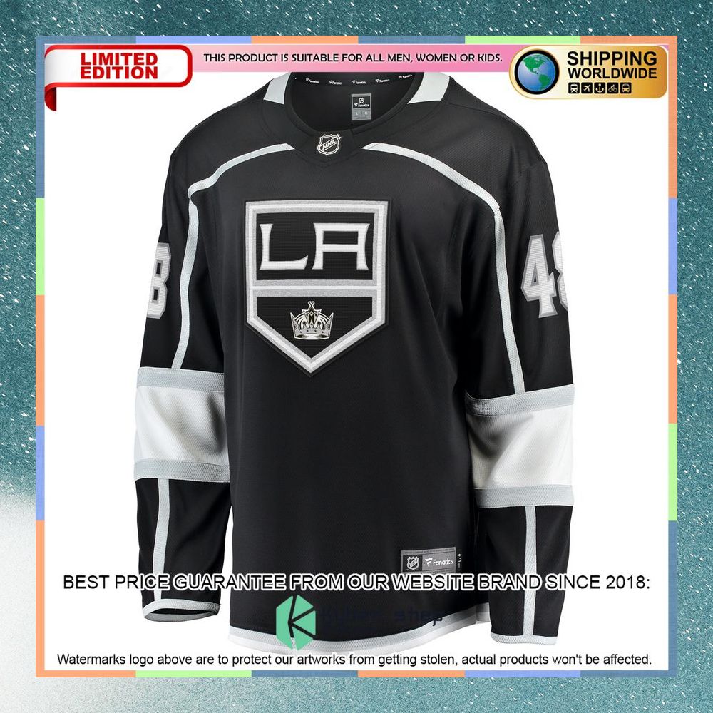 Brendan Lemieux Los Angeles Kings Black Hockey Jersey 6 Brendan Lemieux Los Angeles Kings Black Hockey Jersey word3