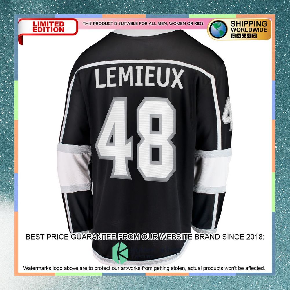 Brendan Lemieux Los Angeles Kings Black Hockey Jersey 7 Brendan Lemieux Los Angeles Kings Black Hockey Jersey word3