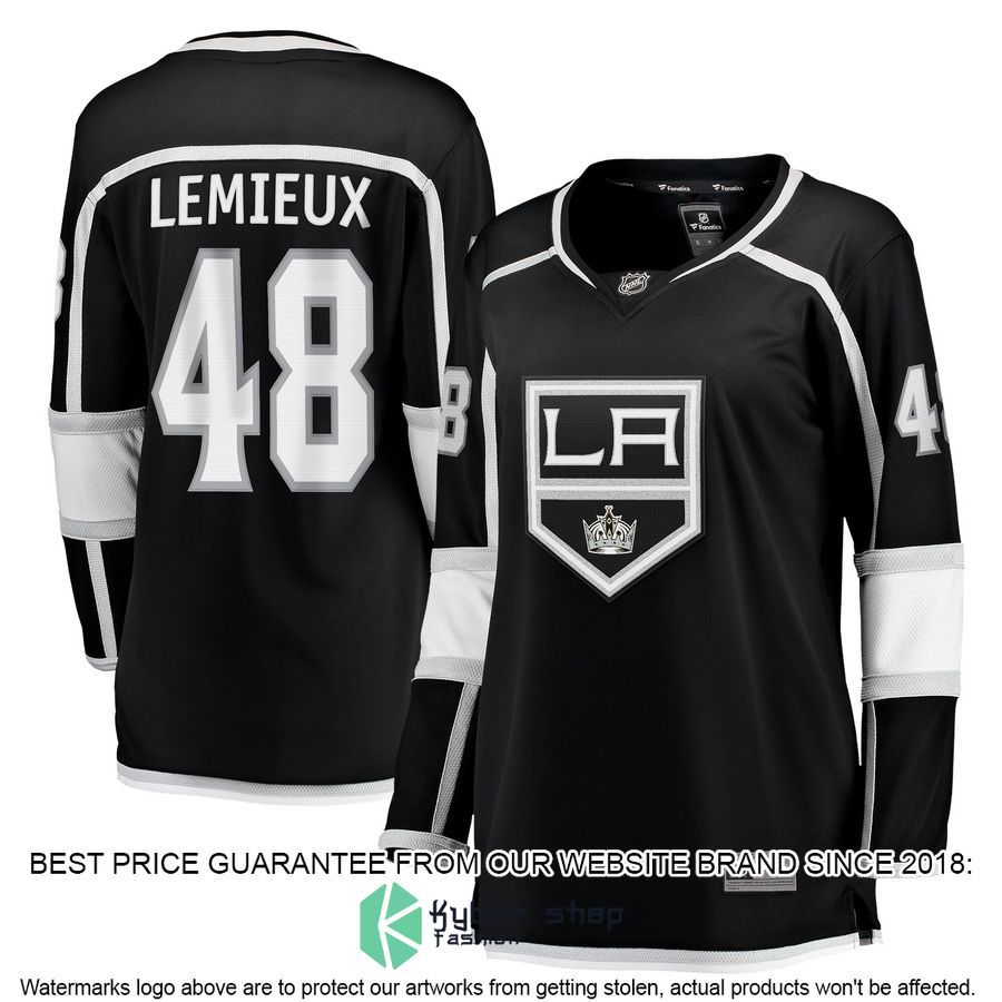 Brendan Lemieux Los Angeles Kings Women's Black Hockey Jersey