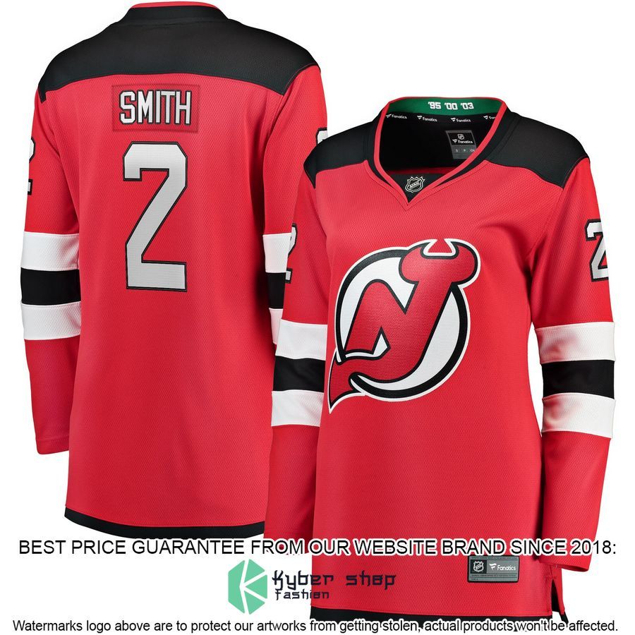 Brendan Smith New Jersey Devils Women's Home Red Hockey Jersey