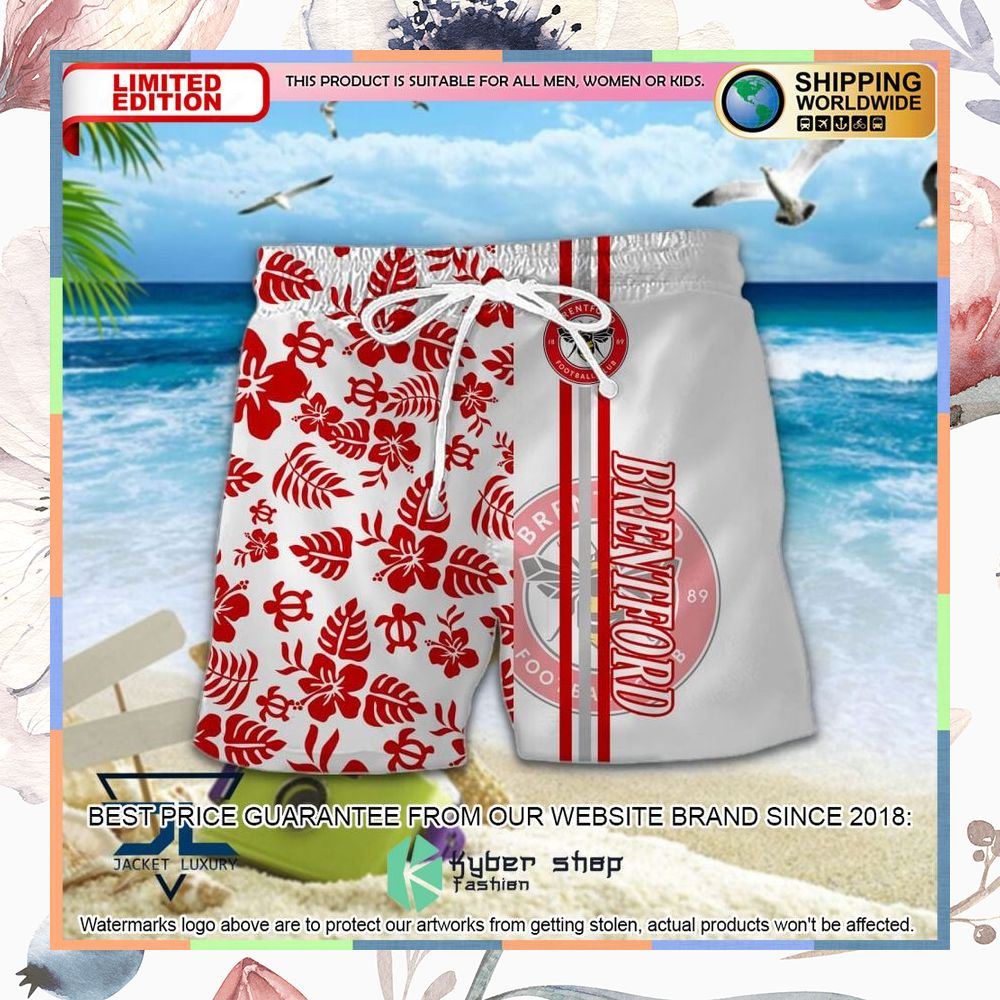 Brentford FC Flowers Hawaiian Shirt, Shorts 6 Brentford FC Flowers Hawaiian Shirt, Shorts word2