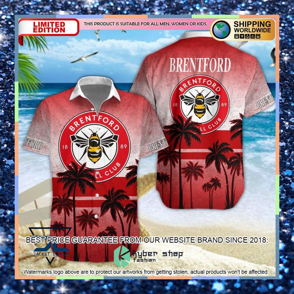 Brentford FC Hawaiian Shirt, Shorts 3 Brentford FC Hawaiian Shirt, Shorts word1