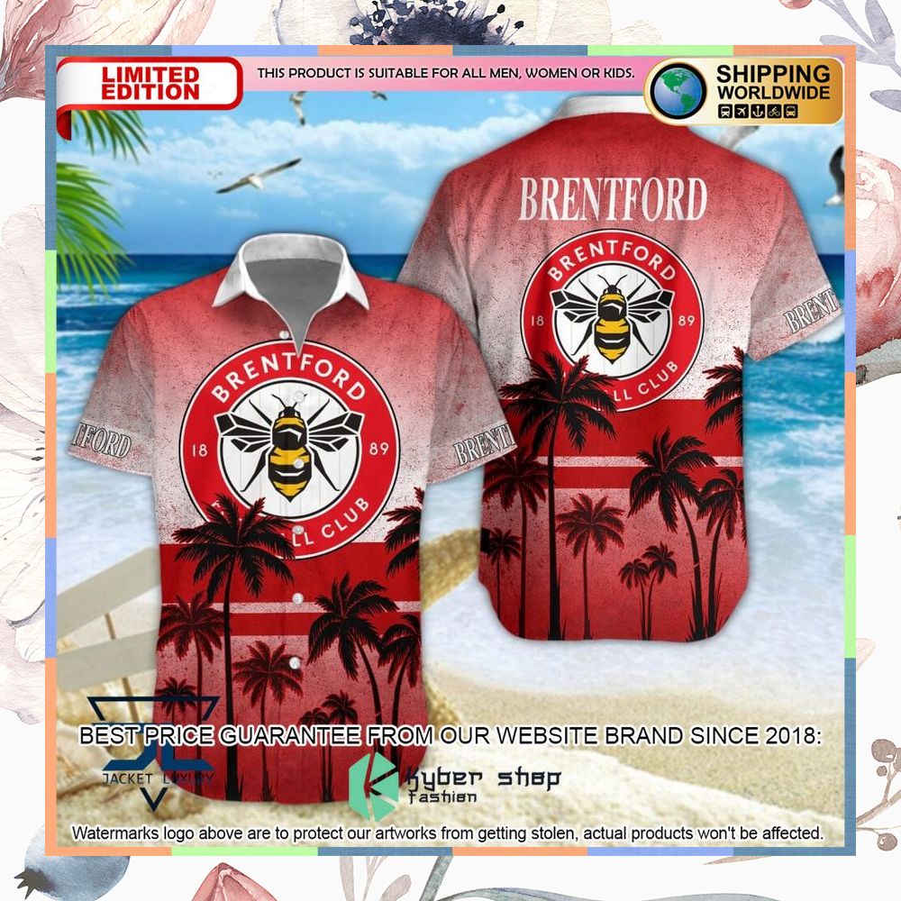 Brentford FC Hawaiian Shirt, Shorts 5 Brentford FC Hawaiian Shirt, Shorts word1