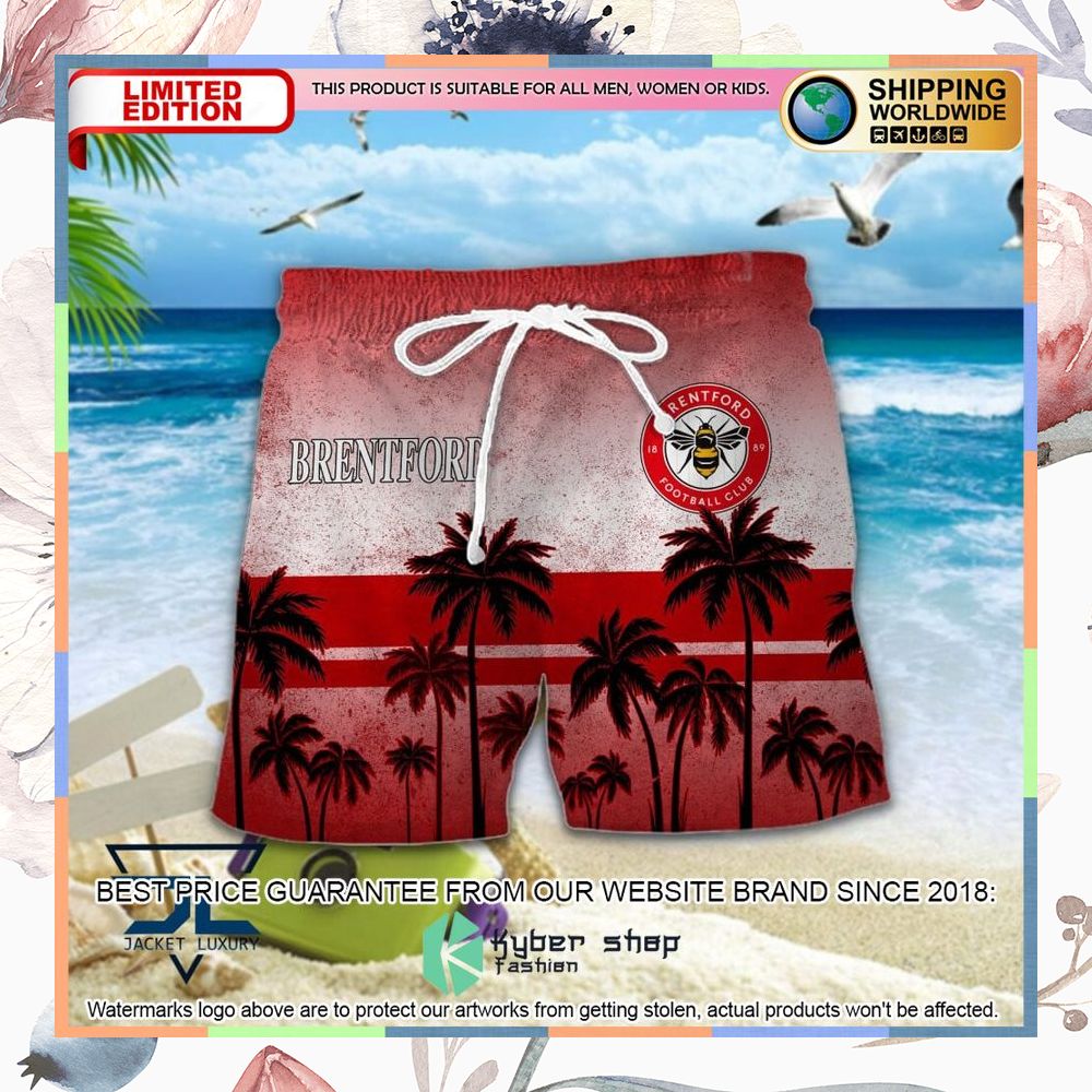 Brentford FC Hawaiian Shirt, Shorts 6 Brentford FC Hawaiian Shirt, Shorts word1