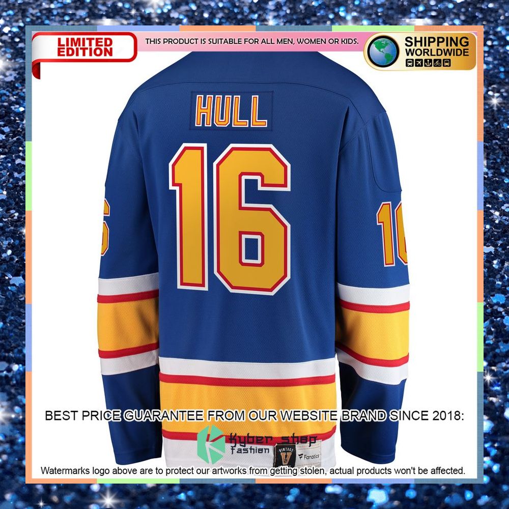 Brett Hull St. Louis Blues Premier Retired Blue Hockey Jersey 7 Brett Hull St. Louis Blues Premier Retired Blue Hockey Jersey word2