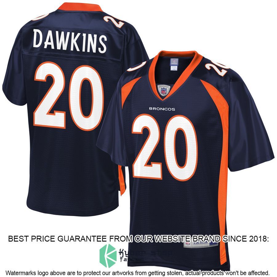 Brian Dawkins Denver Broncos NFL Pro Line Retired Navy Football Jersey