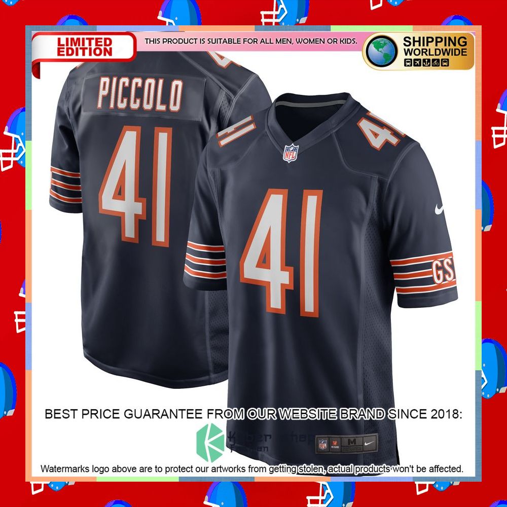 Brian Piccolo Chicago Bears Navy Football Jersey 5 Brian Piccolo Chicago Bears Navy Football Jersey word2