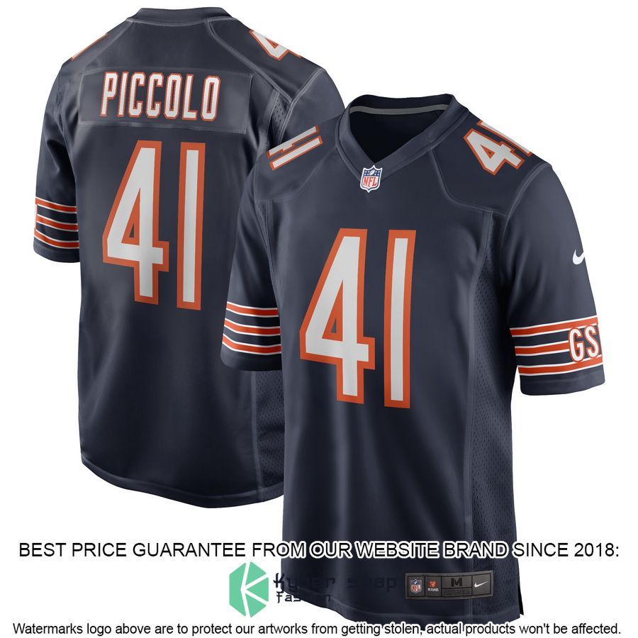 Brian Piccolo Chicago Bears Navy Football Jersey